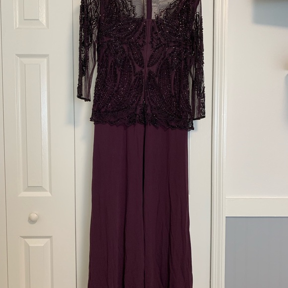 Mother’s of the bride dress pizarro night make size 10 dark purple - Picture 5 of 8
